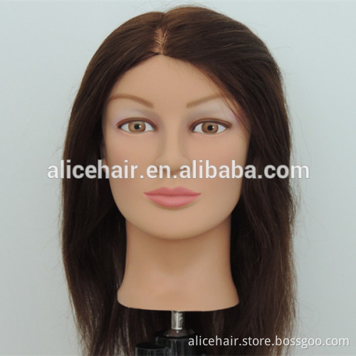 Wholesale price human hair practice training head